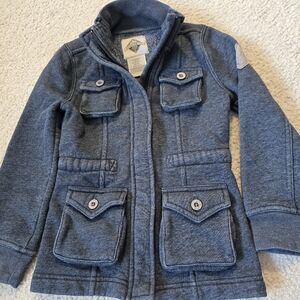Kids Beaver Canoe Zip Blue Shacket Jacket